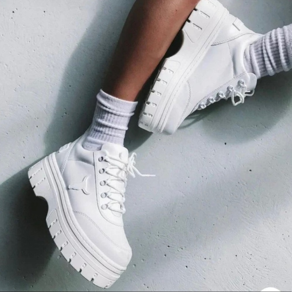 Windsor Smith Luxe Chunky White platform sneakers